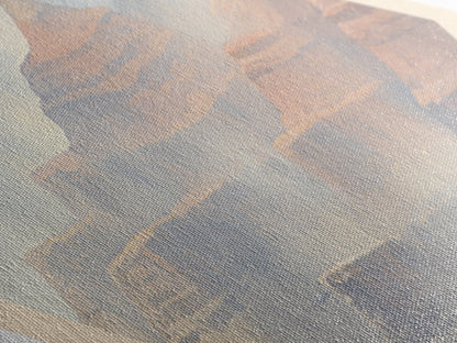 Grand Canyon National Park Travel Poster Canvas Texture Print, Travel Decor, Midcentury Modern Retro Decor Arizona Landscape