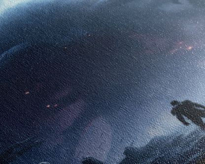 Apocalypse, Dark Art Print, dark fantasy art, Canvas Print, Wall Hanging, Portrait Art, Spooky Decor, Horror Home Decor, Unique Gift