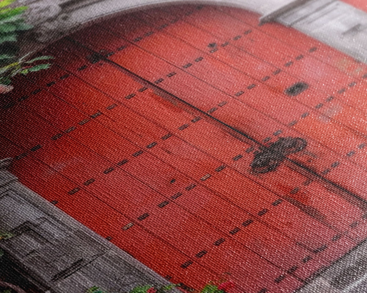 Change3 Indian Wall Art, Colorful Indian Doors, Framed Canvas Print, Painting Print, Traditional Hindu Architecture, Ready To Hang