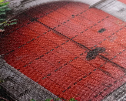 Change3 Indian Wall Art, Colorful Indian Doors, Framed Canvas Print, Painting Print, Traditional Hindu Architecture, Ready To Hang