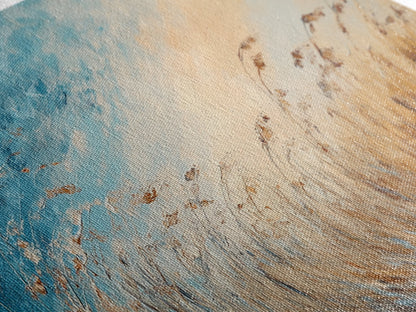 Coastal Wind, Beach Grass Painting, Coastal Cowgirl Wall Art, Nautical Decor, Wabi Sabi Art, Minimalist Art, Canvas Print, Extra Wide Art