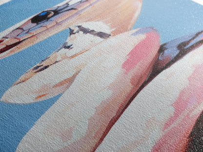 Coiled Snake, Wildlife Wall Art, Nature Print, Modern Animal Art, Framed Canvas Print, Boho Home Decor, Unique Statement Piece