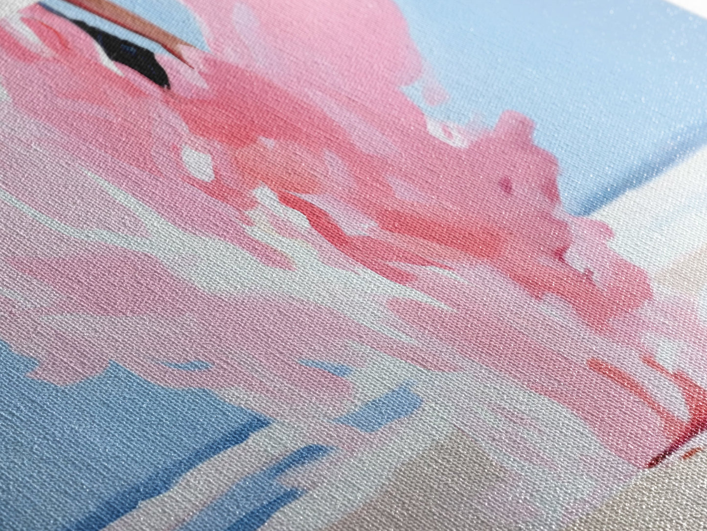 Pink Smoke Painting, Abstract Dreamy Art, Surreal Cloud Wall Decor, Soft Pastel Aesthetic, Modern Statement Piece, Canvas Print