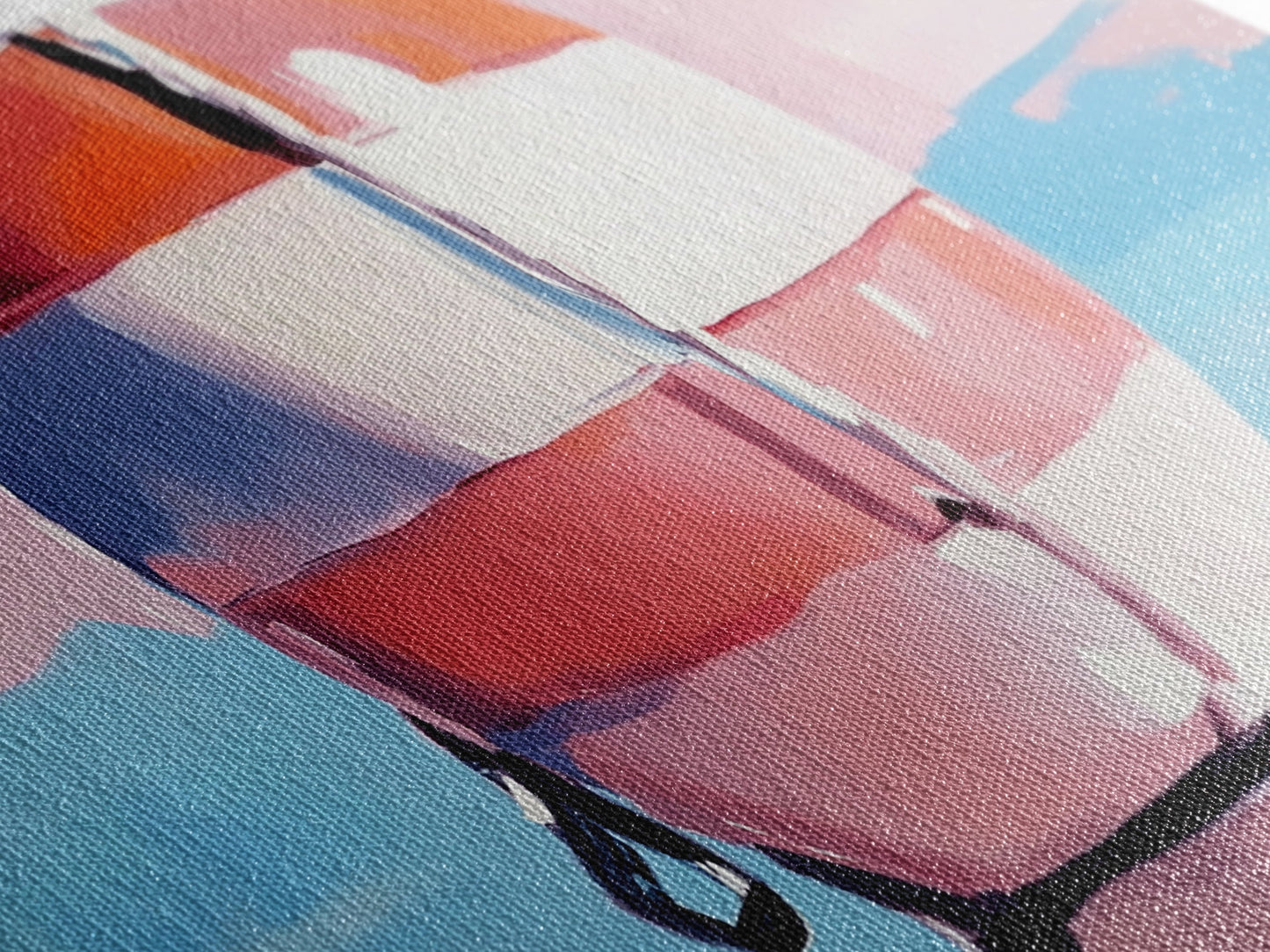 Nautical Buoy Reflection, Coastal Wall Art, Ocean Beach Print, Minimalist Seaside Decor, Modern Nautical Art, Bedroom Framed Canvas Print