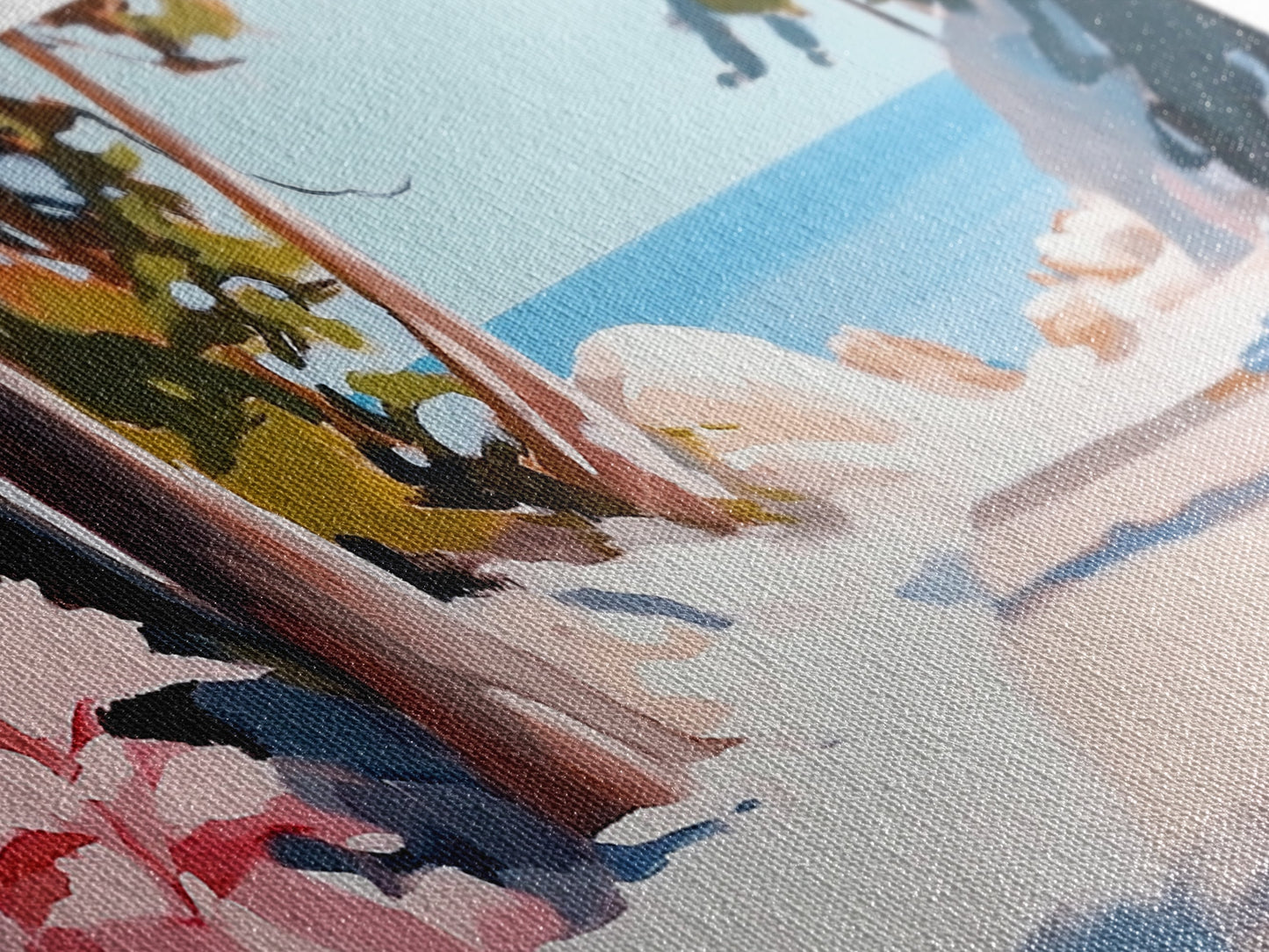 Woodland Path, Lakeside Retreat, Nature Escape, Canvas Print, Rustic Wall Art, Cabin Decor, Landscape Painting, Outdoor Serenity