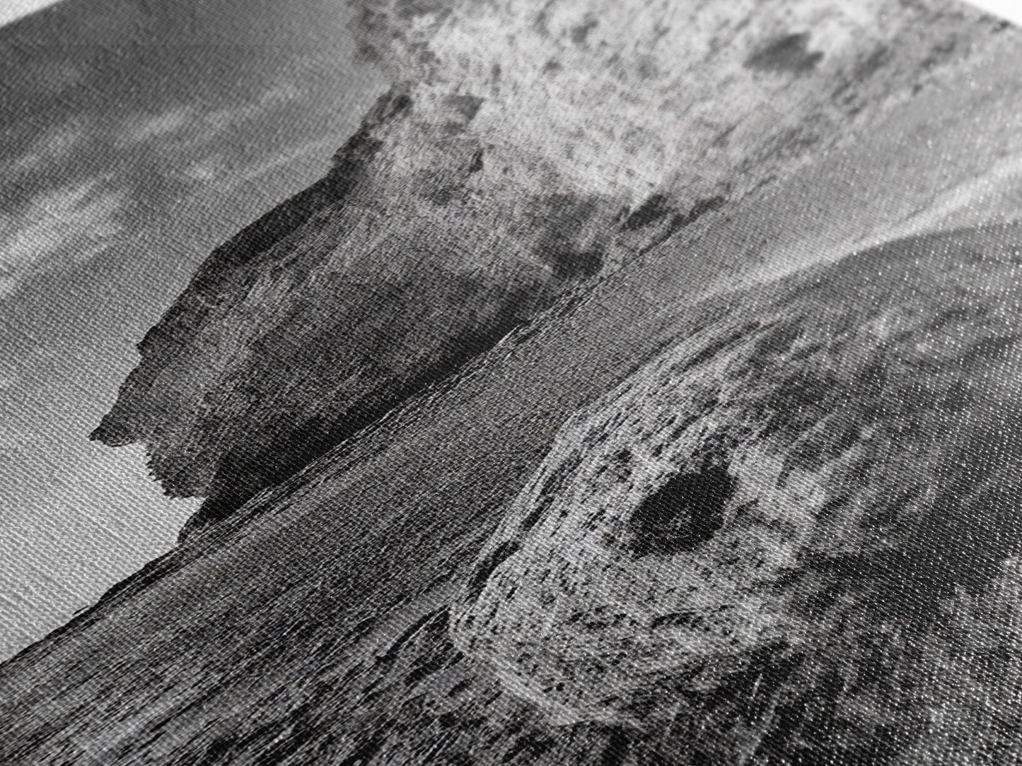 Seaside Cliffs, Coastal Rock, Rugged Beauty, Framed Canvas Print, Nature Wall Art, Rustic Beach Decor, Boho Vibe, Earthy Textures