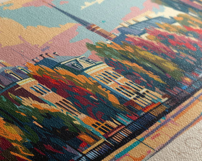 Kostroma Russia  Wall Art, Panoramic Travel Poster, Panoramic Framed Canvas Print, City Wall Art, Wall Hanging Home Decor, Travel Art