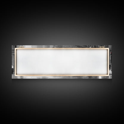 Rainy Day In The City Canvas Print, People With Umbrellas, City Art, Wall Decor, Large Urban Art Print, Panoramic, Wall Art, Canvas Print