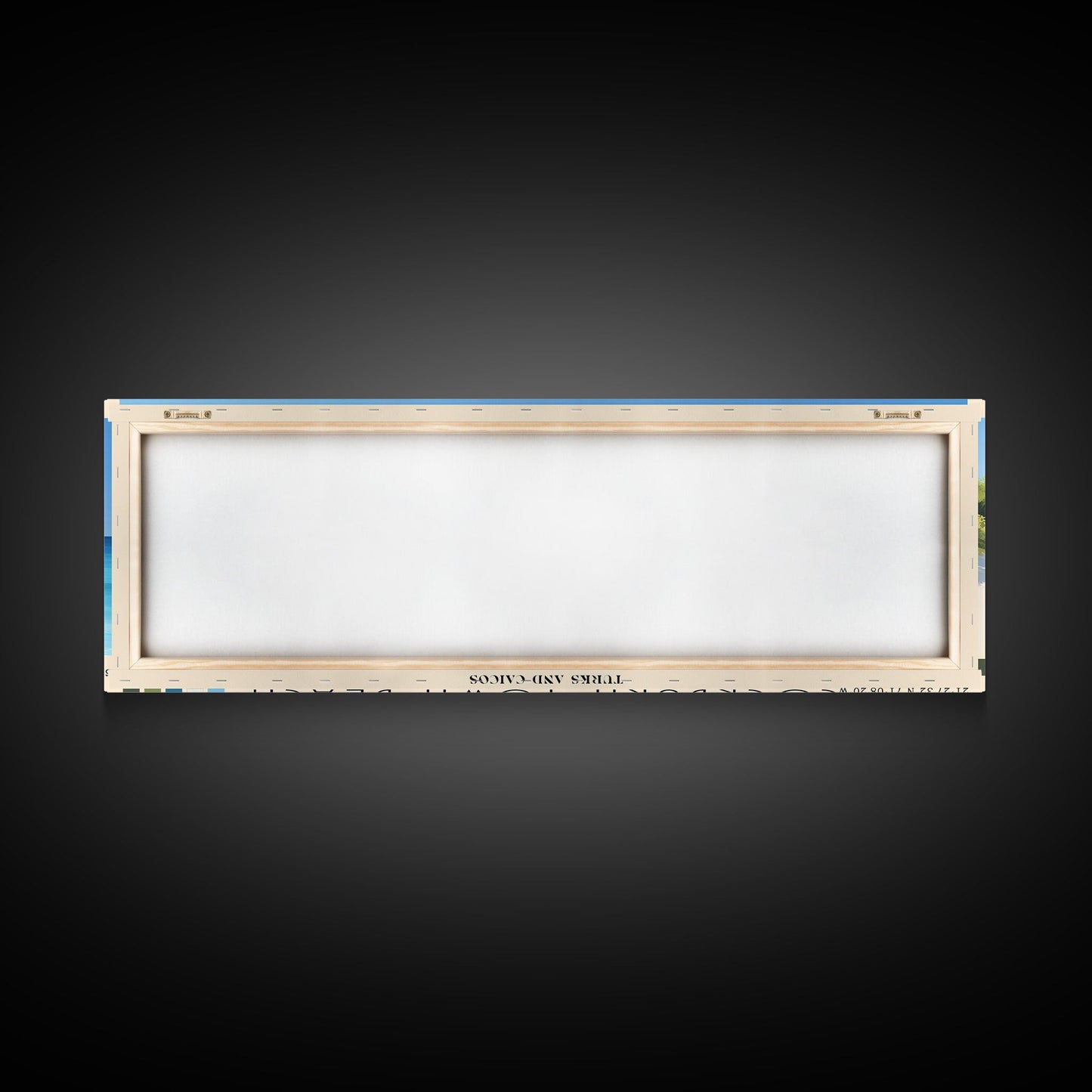 Cockburn Town Beach, Turks and Caicos Panoramic Beach Print, Vacation Gift, Turks and Caicos Wall Art, Beach Painting, Beach Decor, Beach Painting