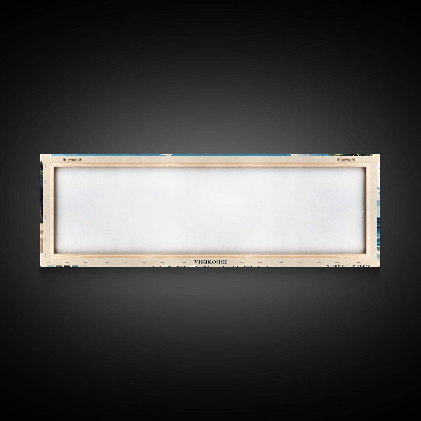 Mawi Beach, Indonesia Panoramic Beach Print, Vacation Gift, Indonesia Wall Art, Framed Canvas Print, Framed Beach Painting