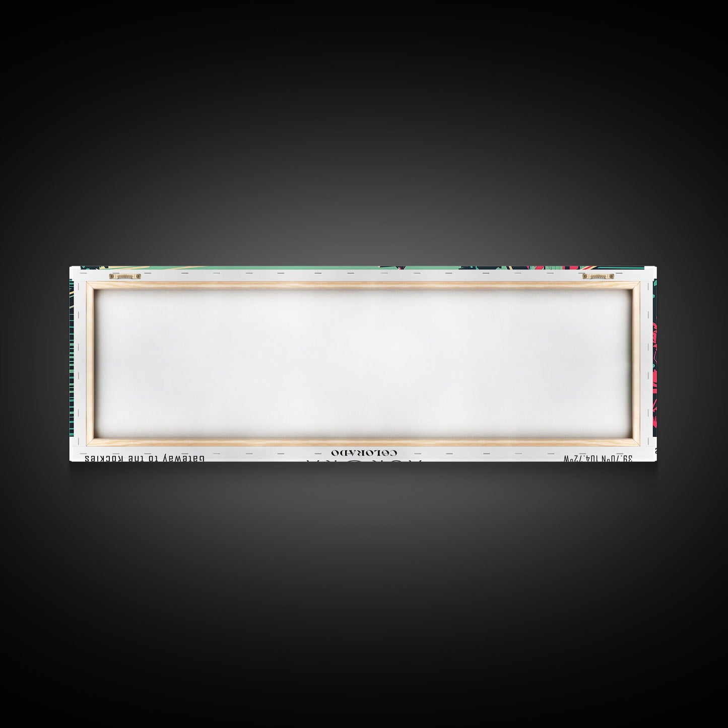 Aurora Colorado Panoramic Travel Poster Canvas Print