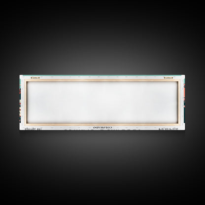 Colorado Springs Colorado Panoramic Travel Poster Canvas Print