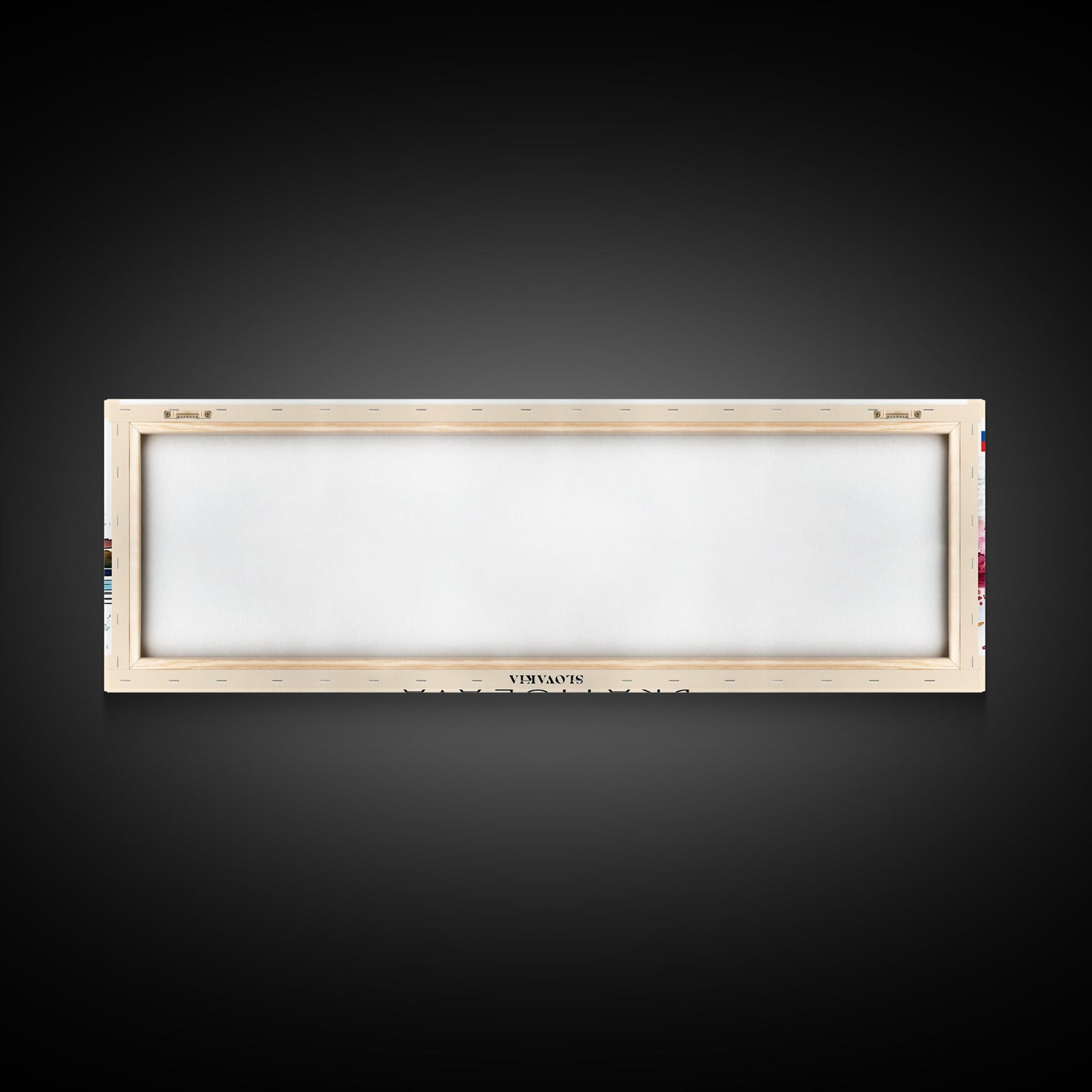 Bratislava Slovakia Wall Art, Panoramic Travel Poster, Panoramic Framed Canvas Print, City Wall Art, Wall Hanging Home Decor, Travel Art