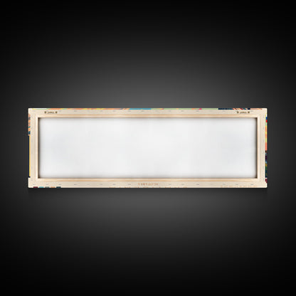 Bratislava Slovakia Wall Art, Panoramic Travel Poster, Panoramic Framed Canvas Print, City Wall Art, Wall Hanging Home Decor, Travel Art