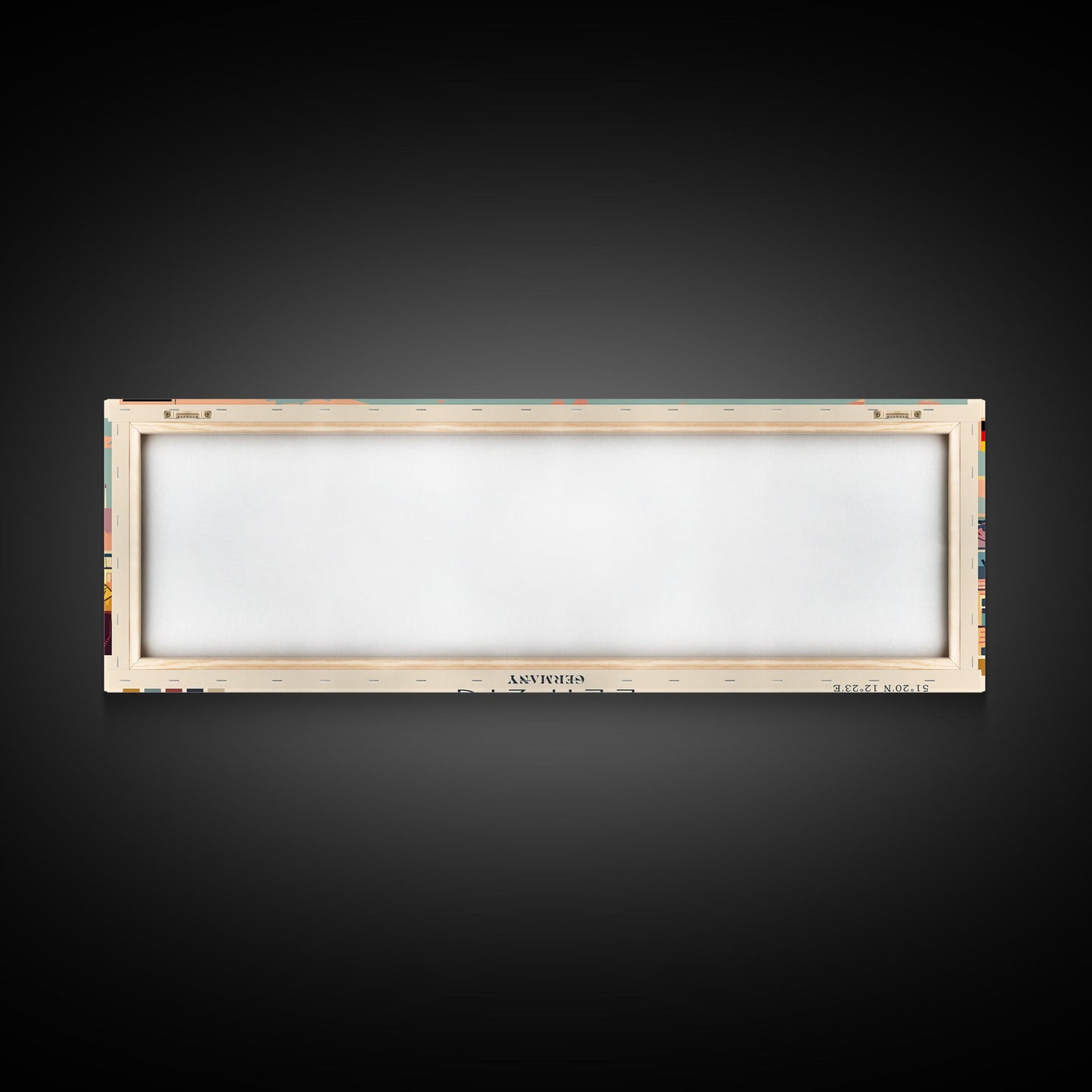 Leipzig Germany Panoramic Travel Poster, Framed Canvas Print or Metal Wall Art, Travel Art, Home Decor, Panoramic Painting, Midcentury Art