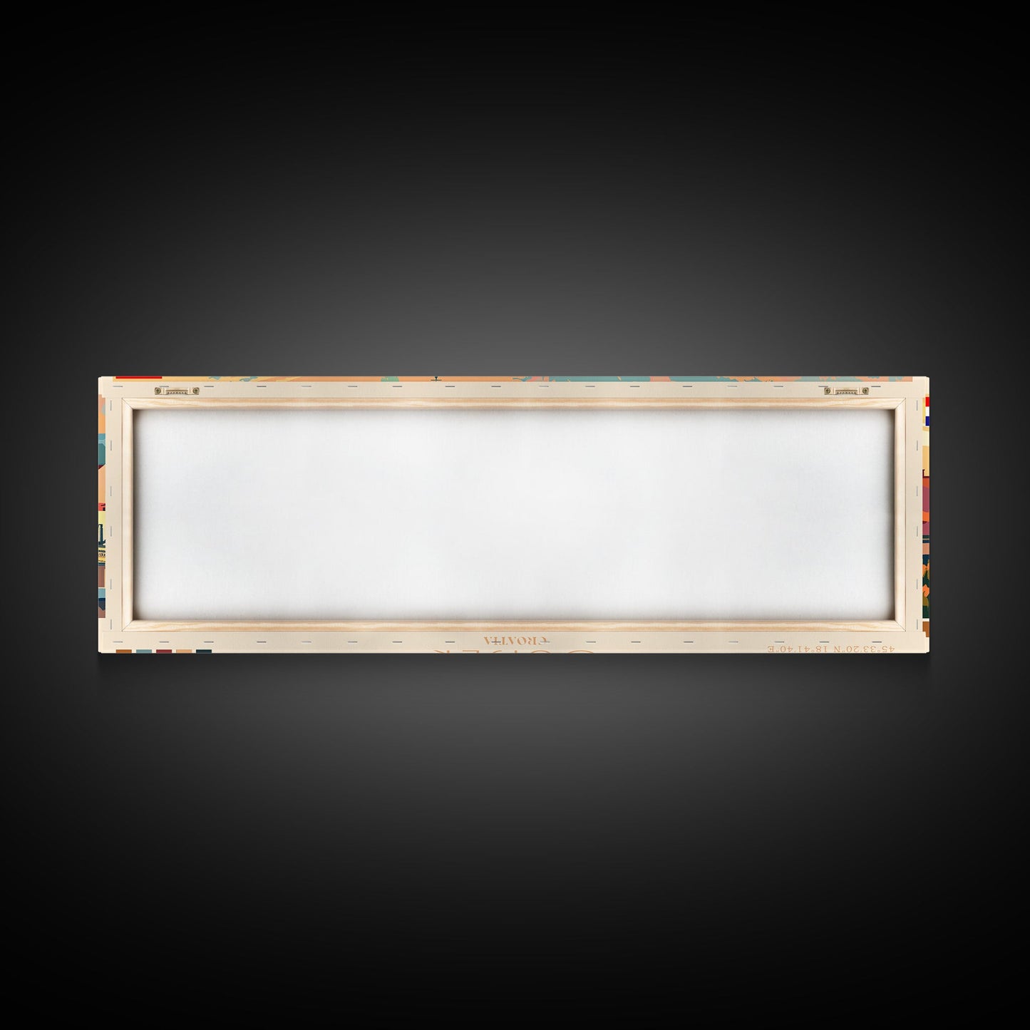 Osijek Croatia Travel Print Wall Art, Panoramic City Art, Travel Art, Wall Decor, Vacation Gift, Framed Canvas Print Or Metal Art