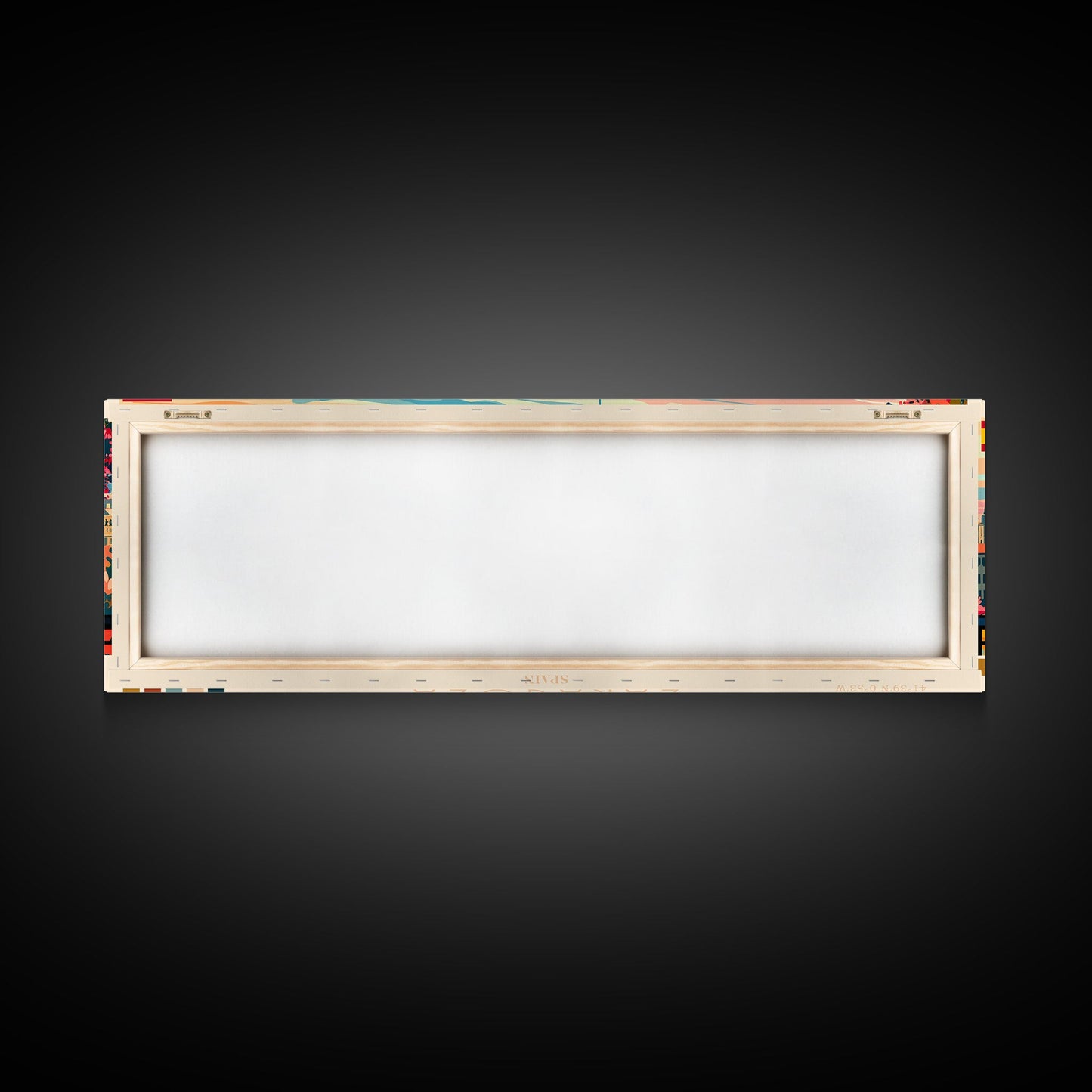 Zaragoza Spain Wall Art, Panoramic Travel Poster, Panoramic Framed Canvas Print, City Wall Art, Wall Hanging Home Decor, Travel Art