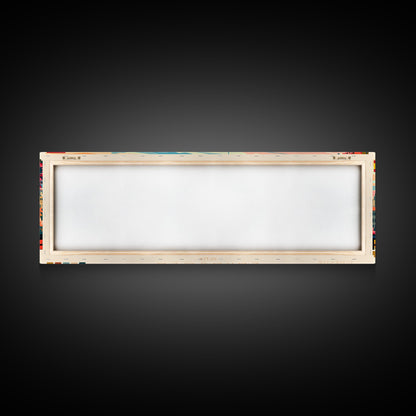 Zaragoza Spain Wall Art, Panoramic Travel Poster, Panoramic Framed Canvas Print, City Wall Art, Wall Hanging Home Decor, Travel Art