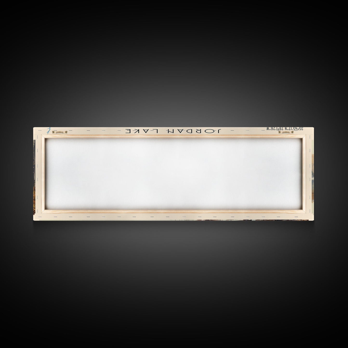 Jordan Lake North Carolina Framed Canvas Print, Lake House Art, Panoramic Travel Poster, Wall Art, Stunning Lake Painting, Home Decor