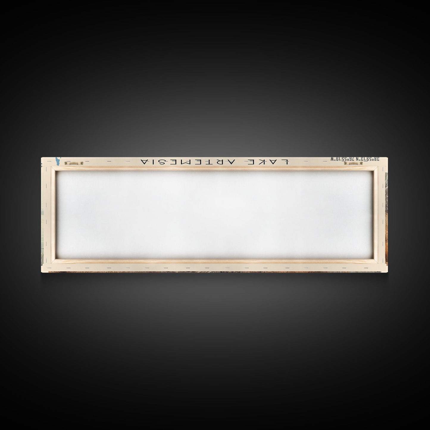 Lake Artemesia Maryland Framed Canvas Print, Lake House Art, Panoramic Wall Art, Travel Poster, Scenic Lake Painting, Home Decor