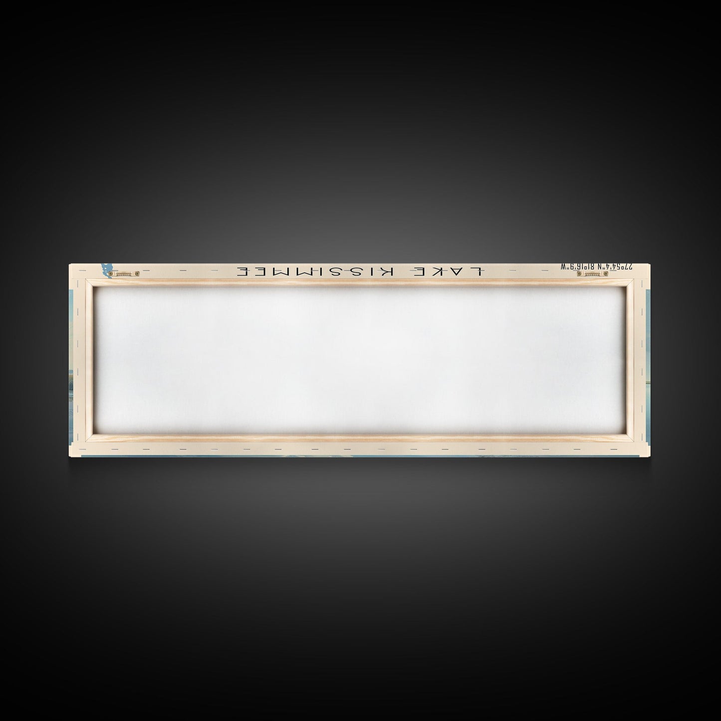 Lake Kissimmee Florida Framed Canvas Print, Lake House Decor, Panoramic Wall Art, Travel Poster, Scenic Lake Painting, Nature Art