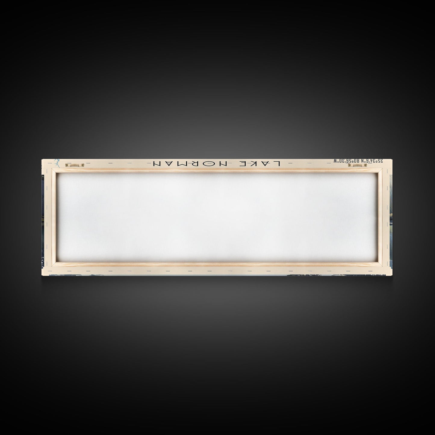 Lake Norman North Carolina Framed Canvas Print, Lake House Decor, Panoramic Wall Art, Travel Poster, Scenic Landscape Painting, Contemporary Art