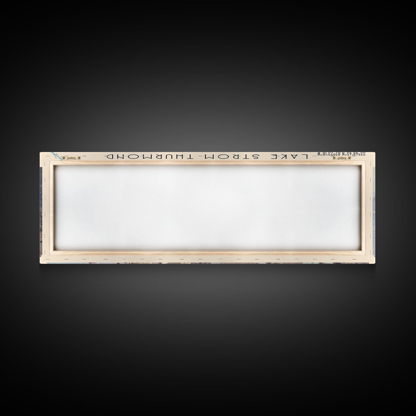 Lake Strom Thurmond South Carolina Framed Canvas Print, Lake House Decor, Panoramic Wall Art, Travel Poster, Serene Landscape Painting, Bedroom Decor