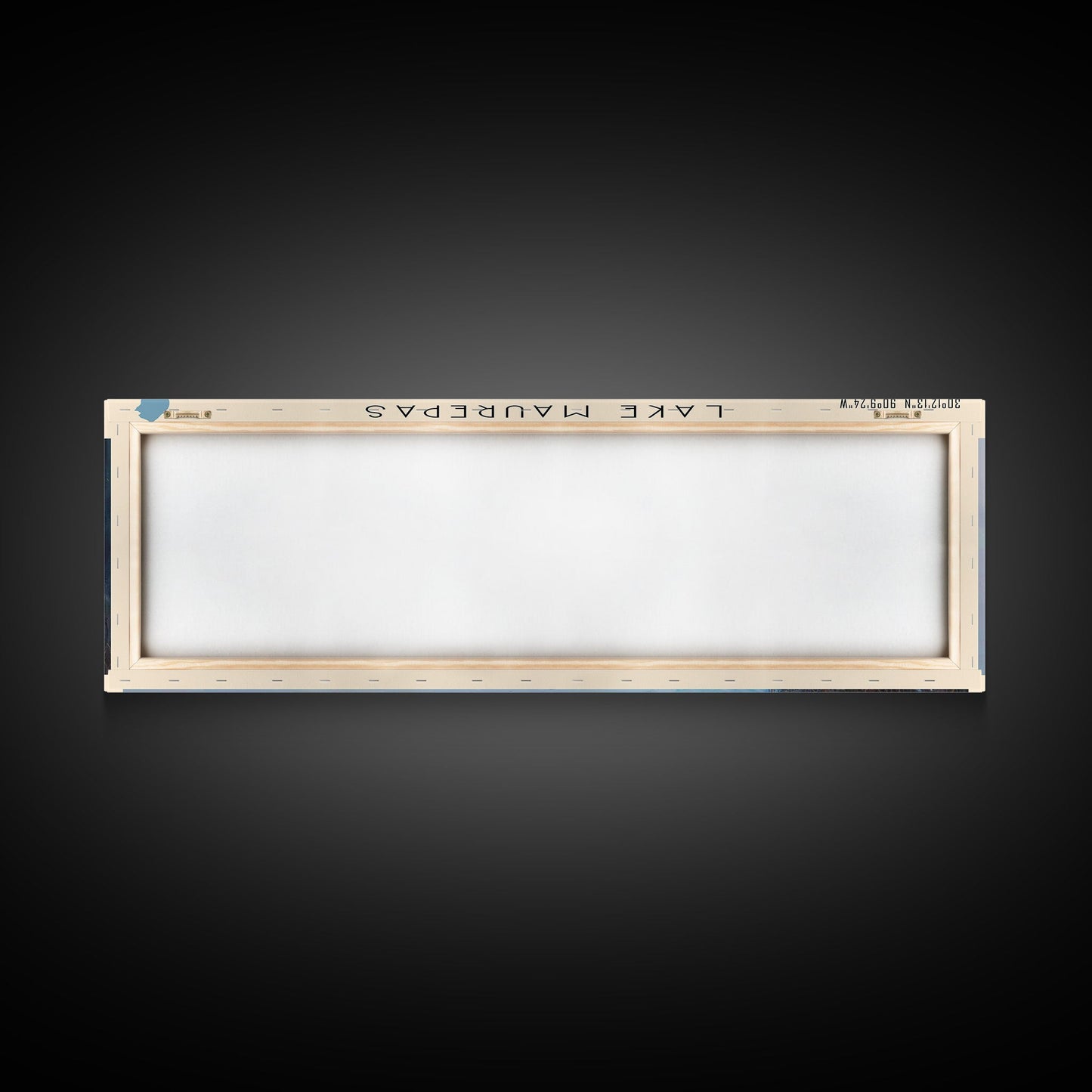 Maurepas Lake Framed Canvas Print, Lake House Decor, Panoramic Wall Art, Travel Poster, Landscape Painting, Modern Art