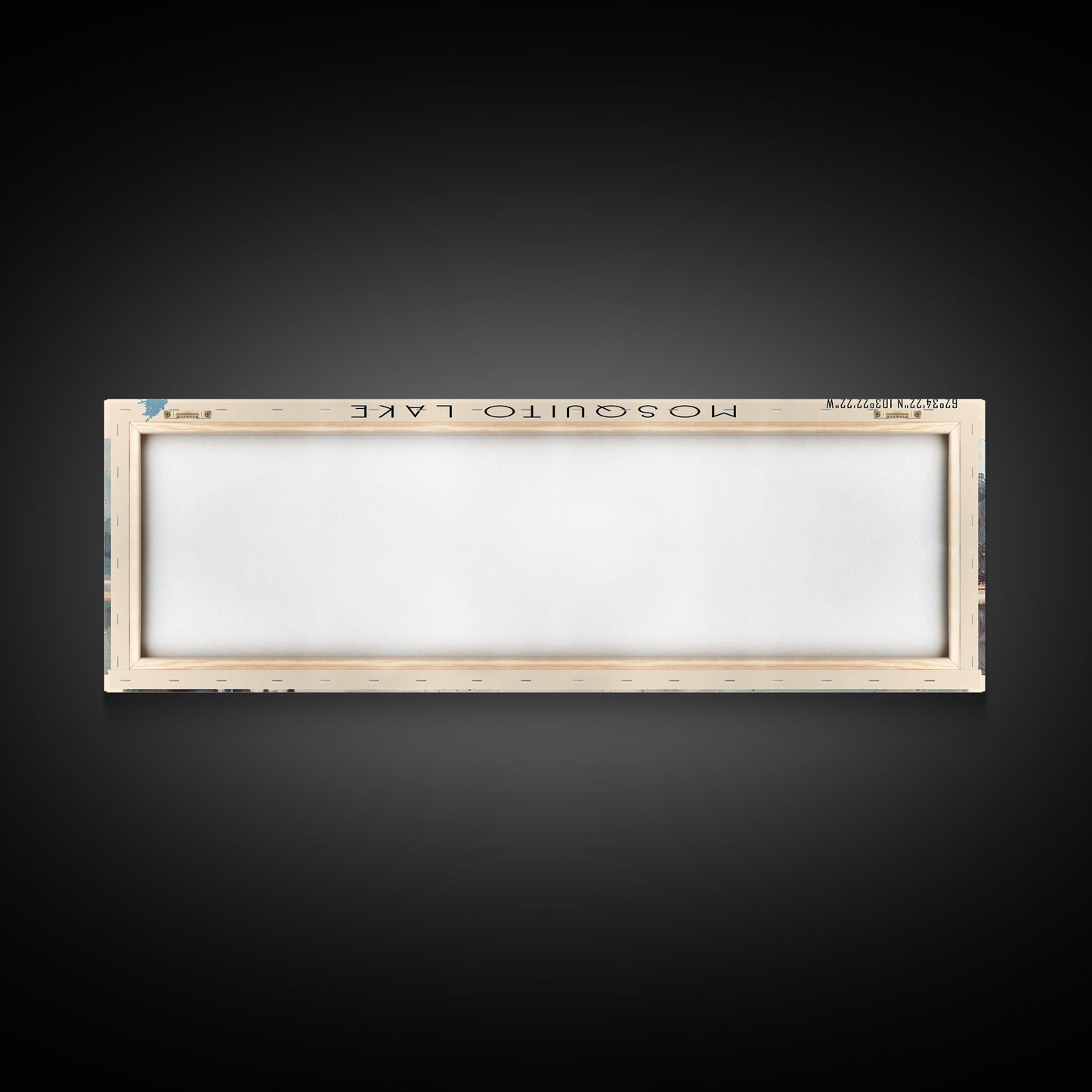 Mosquito Lake Framed Canvas Print, Lake House Decor, Panoramic Wall Art, Travel Poster, Scenic Landscape Painting, Living Room Decor