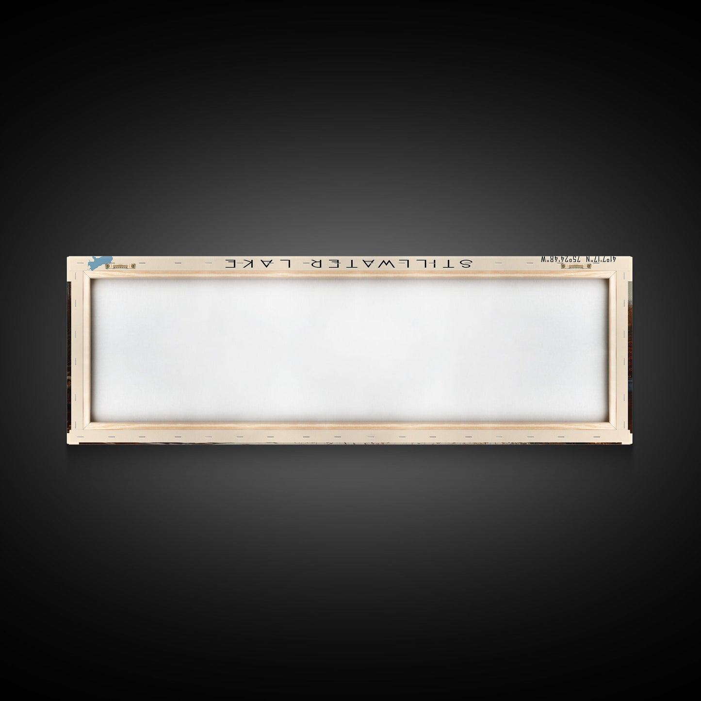 Stillwater Lake Pennsylvania Panoramic Framed Canvas Print, Lake House Decor, Wall Art, Travel Poster, Serene Lake Painting, Living Room Decor