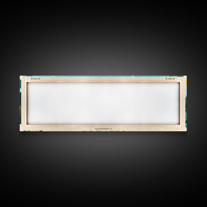 Bertoua, Cameroon Travel Poster Panoramic Canvas Print, Bertoua, Cameroon Painting, Cameroon Art, Bertoua Travel Art, Guest Room Painting