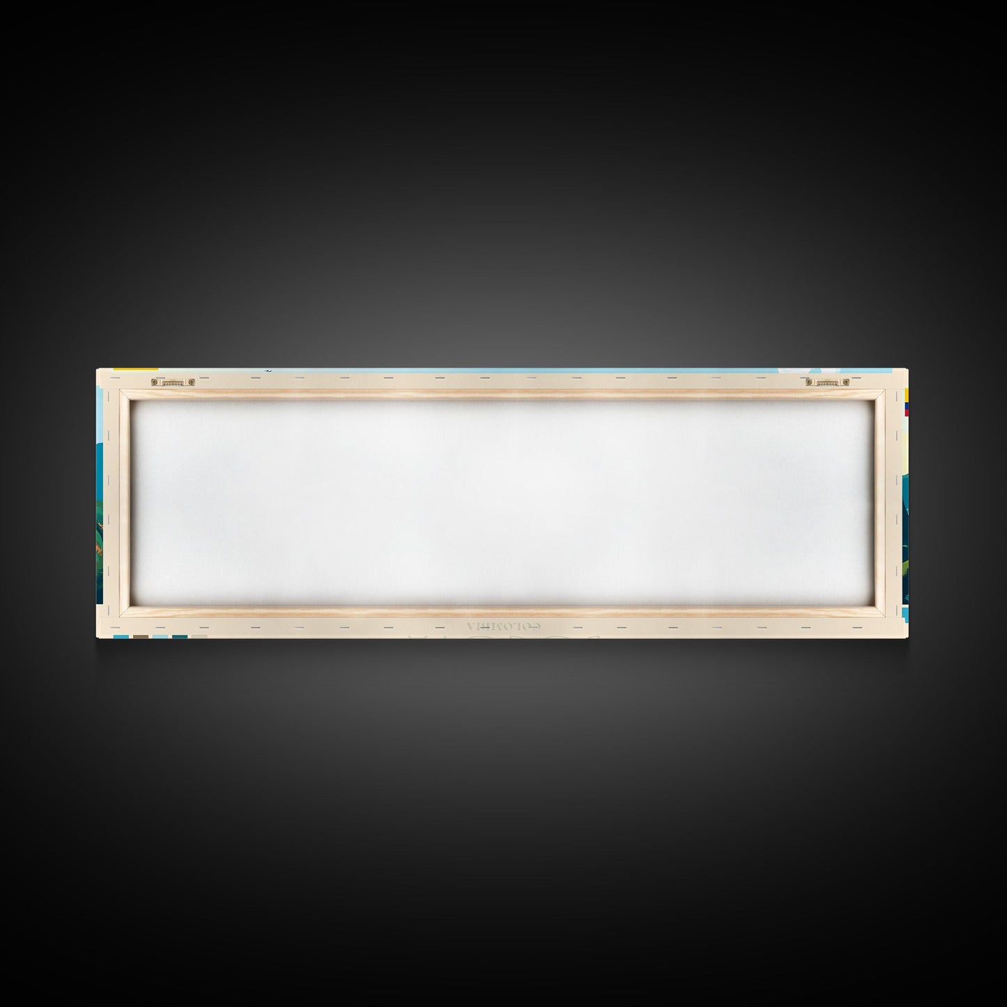 Bogota, Colombia Travel Poster Panoramic Canvas Print, Bogota, Colombia Painting, Colombia Art, Bogota Travel Art, Guest Room Painting