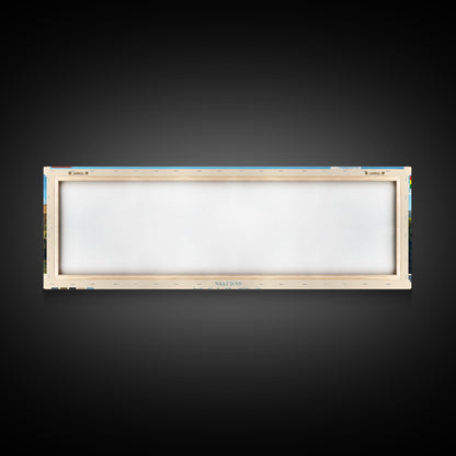 Cobija, Bolivia Panoramic Travel Poster Canvas Print, Cobija, Bolivia Painting, Bolivia Art, Cobija Travel Art, Guest Room Painting