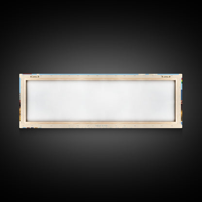 Colcapirhua, Bolivia Travel Poster Panoramic Canvas Print, Colcapirhua, Bolivia Painting, Bolivia Art, Colcapirhua Travel Art, Guest Room Painting