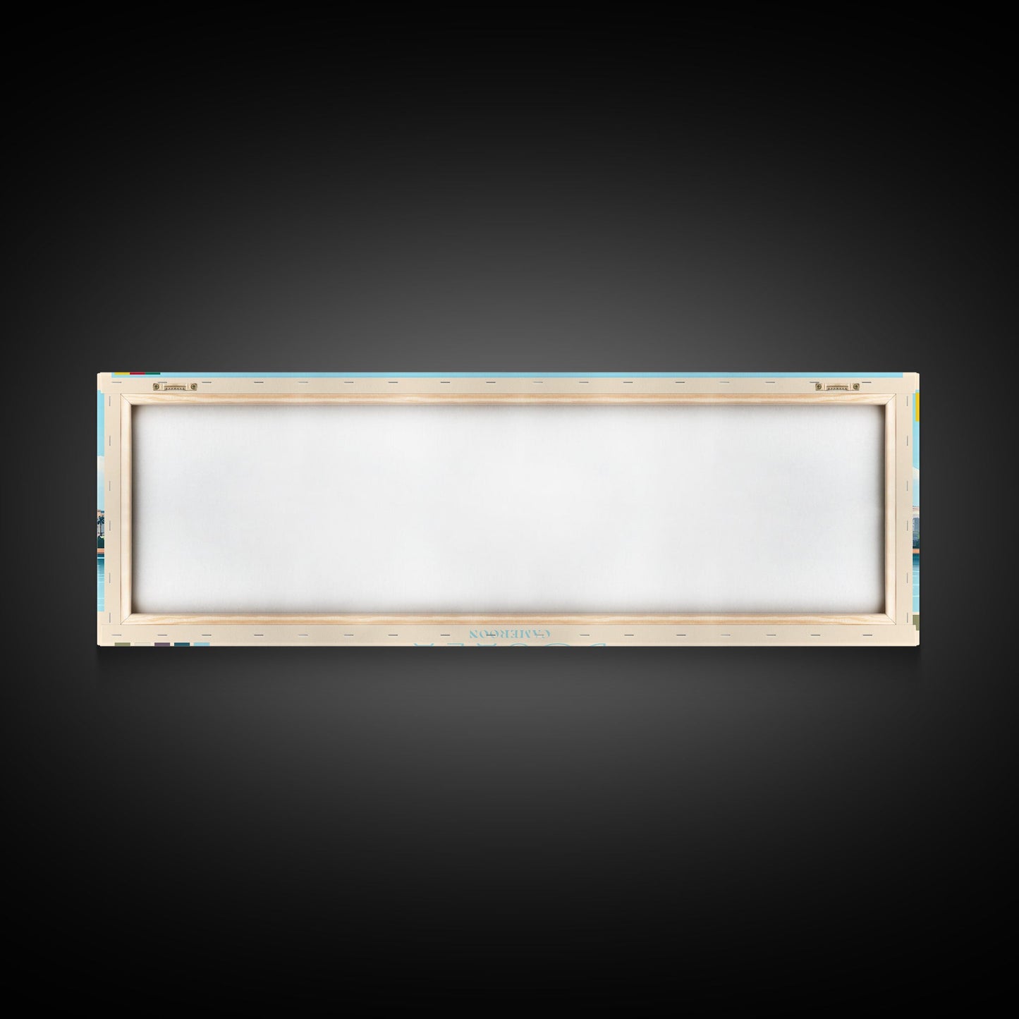 Douala, Cameroon Panoramic Travel Poster Canvas Print, Douala, Cameroon Painting, Cameroon Art, Douala Panoramic Travel Art, Travel Painting