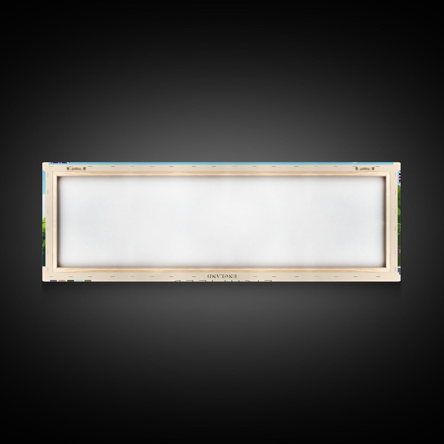 Lichfield, England Travel Poster Panoramic Canvas Print, Lichfield, England Painting, England Art, Lichfield Travel Art, Guest Room Painting