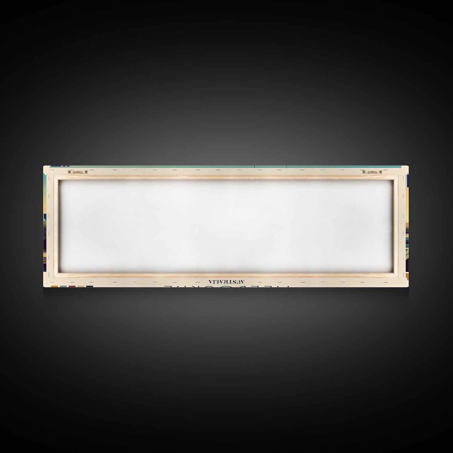 Melbourne, Australia Panoramic Travel Poster Canvas Print, Melbourne, Australia Painting, Australia Art, Melbourne Travel Art, Living Room Painting