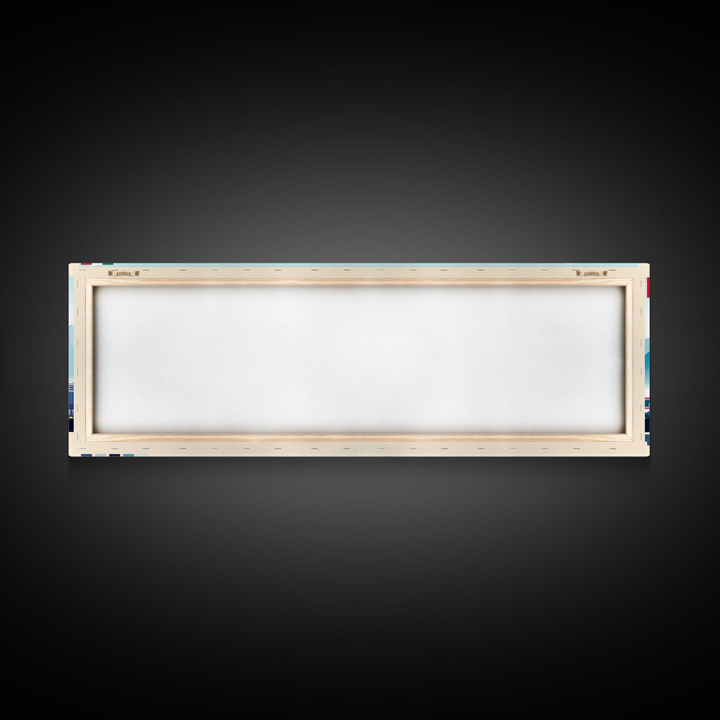 Panoramic Travel Poster Monterrey, Mexico Canvas Print, Monterrey, Mexico Painting, Mexico Art, Monterrey Travel Art, Guest Room Painting