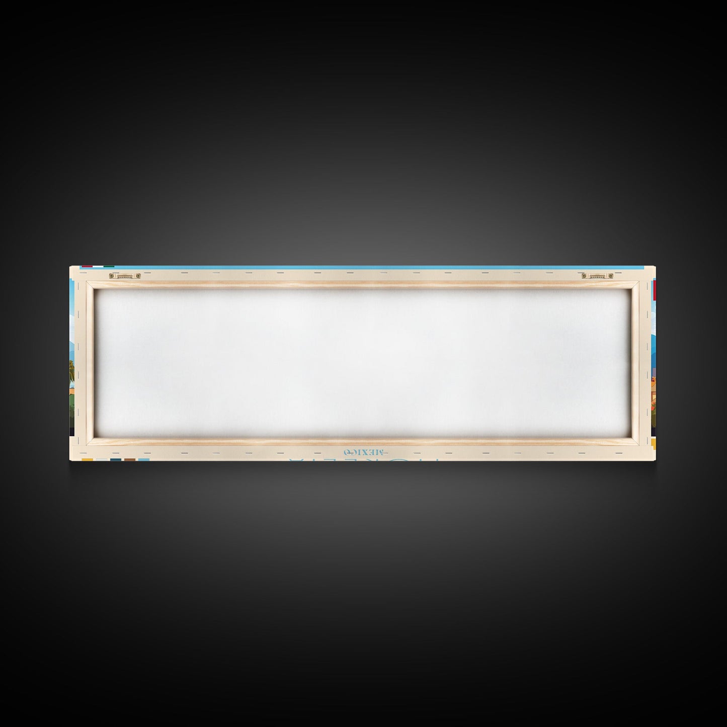 Morelia, Mexico Panoramic Travel Poster Canvas Print, Morelia, Mexico Painting, Mexico Art, Morelia Travel Art, Living Room Painting