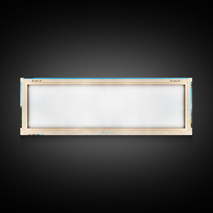 Nansana, Uganda Panoramic Travel Poster Canvas Print, Nansana, Uganda Painting, Uganda Art, Nansana Panoramic Travel Art, Travel Painting