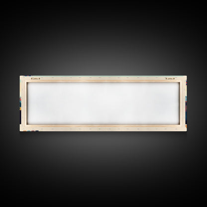 St Albans, England Travel Poster Panoramic Canvas Print, St Albans, England Painting, England Art, St Albans Travel Art, Guest Room Painting