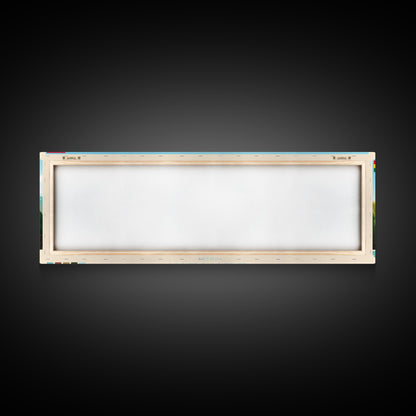 Sunyani, Ghana Panoramic Travel Poster Canvas Print, Sunyani, Ghana Painting, Ghana Art, Sunyani Panoramic Travel Art, Travel Painting