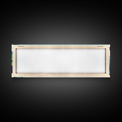 Tauranga, New Zealand Travel Poster Panoramic Canvas Print, Tauranga, New Zealand Painting, New Zealand Art, Tauranga Travel Art, Guest Room Painting