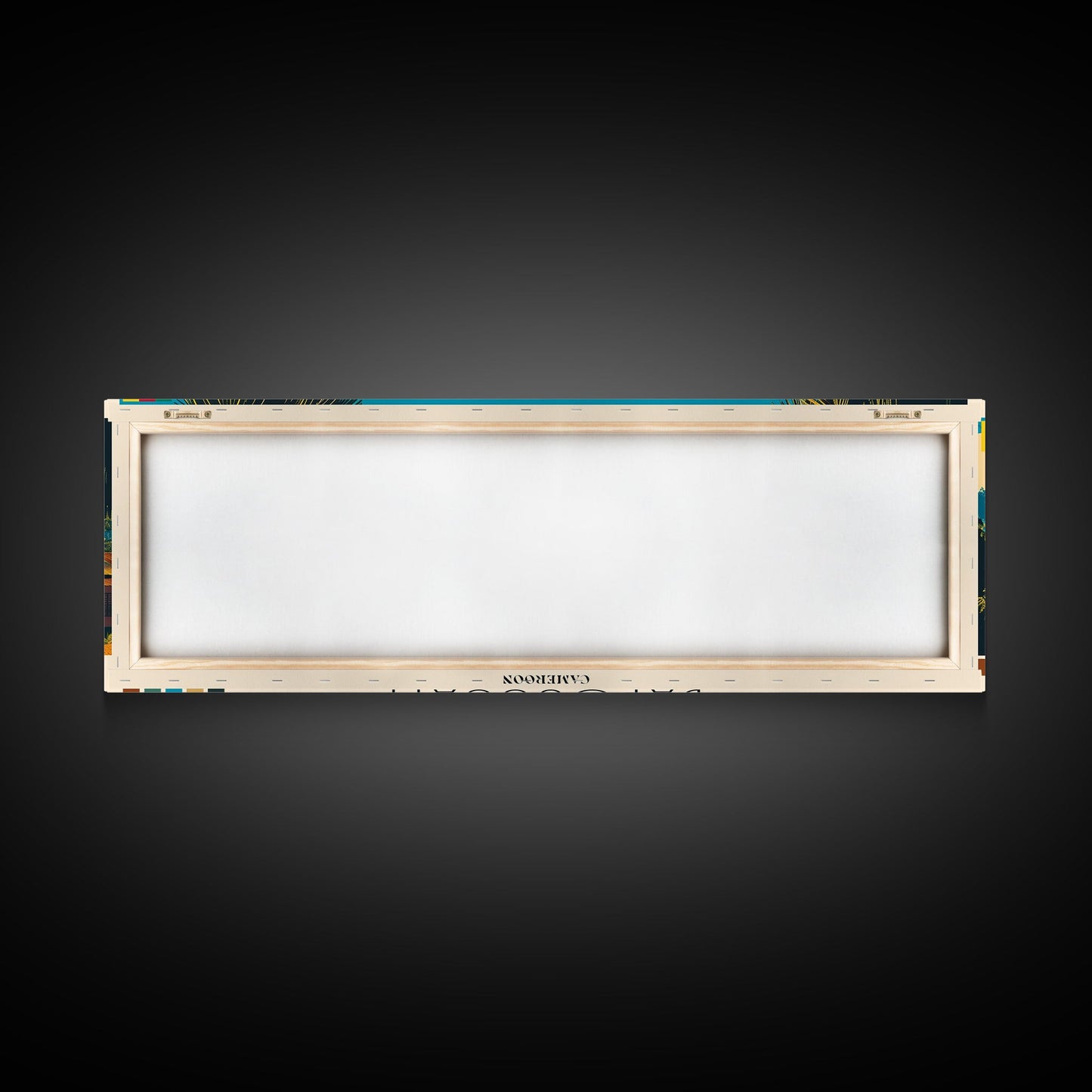 Bafoussam, Cameroon Panoramic Canvas Print, Bafoussam, Cameroon Painting, Cameroon Art, Bafoussam Travel Poster, Travel Art, Living Room Painting