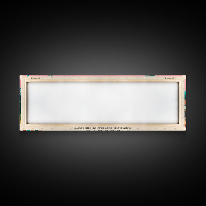 Bukavu, Congo Panoramic Canvas Print, Bukavu, Congo Painting, Congo Art, Bukavu Travel Poster, Travel Art, Living Room Painting