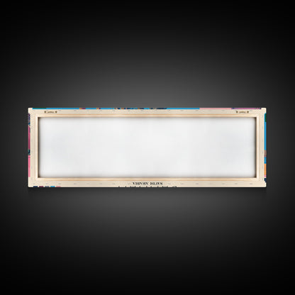 Dammam, Saudi Arabia Panoramic Canvas Print, Dammam, Saudi Arabia Painting, Saudi Arabia Art, Dammam Travel Poster, Travel Art, Vacation Gift