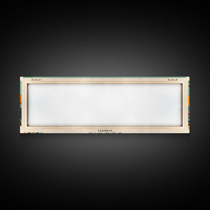 Dessie, Ethiopia Panoramic Canvas Print, Dessie, Ethiopia Painting, Ethiopia Art, Dessie Travel Poster, Travel Art, Housewarming Gift