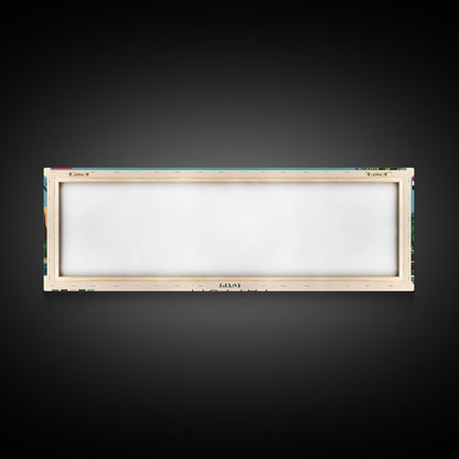 Fayyum, Egypt Panoramic Canvas Print, Fayyum, Egypt Painting, Egypt Art, Fayyum Travel Poster, Travel Art, Housewarming Gift