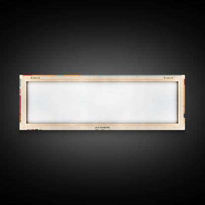 Fez, Morocco Panoramic Canvas Print, Fez, Morocco Painting, Morocco Art, Fez Travel Poster, Travel Art, Vacation Gift