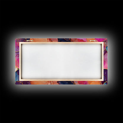 Colorful Print, Vibrant Abstract Wall Art, Panoramic Art, Wall Art, Canvas Art, Landscape Art, Living Room Prints, Retirement Gifts, Prints